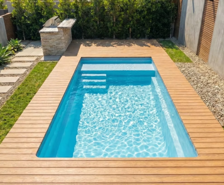 Lido fiberglass pool